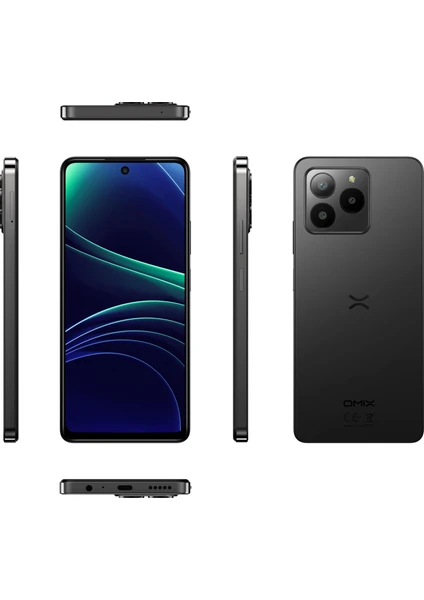 OMIX X7  8/128 GB  BLACK AKILLI CEP TELEFONU 
